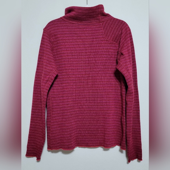 Mountain Hardwear Serrana Turtleneck Sweater Wool Blend Women's Large Red - Picture 2 of 10